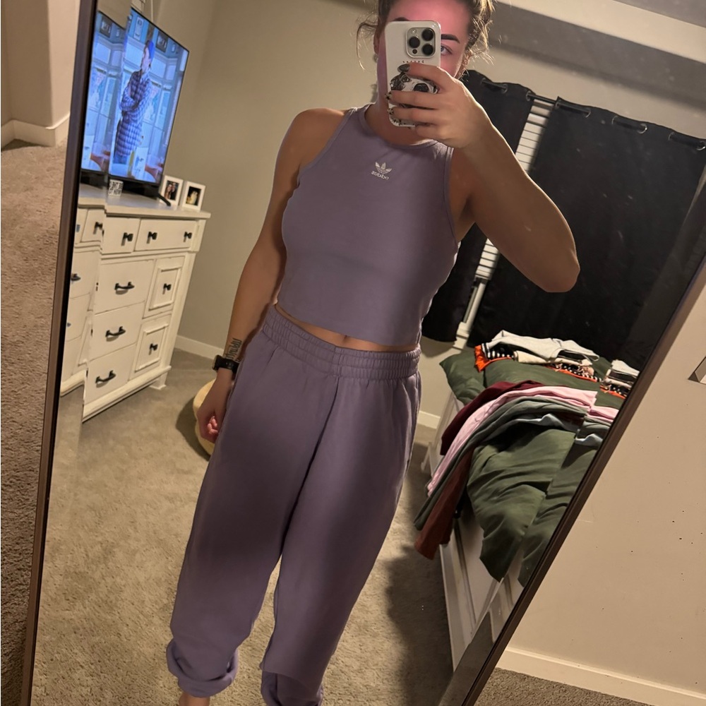 Adidas Women's Lavender Jogger Pants